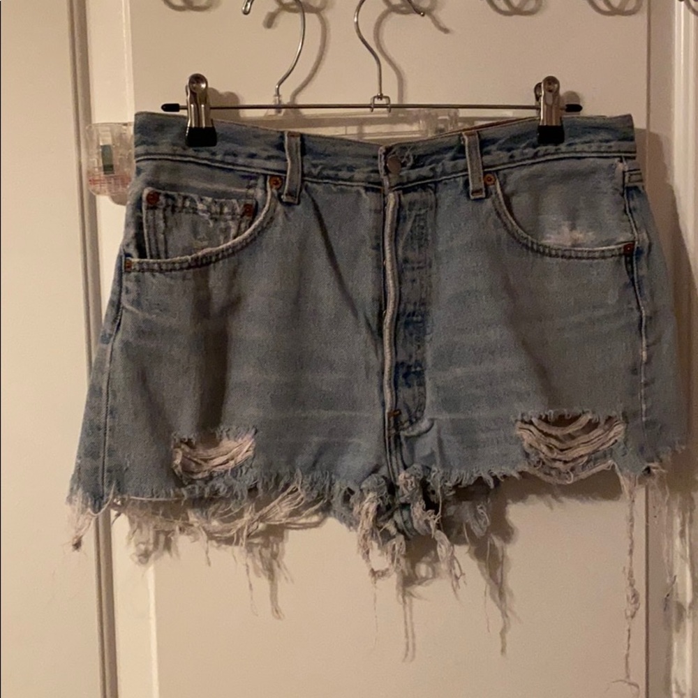 Levi’s denim booty shorts